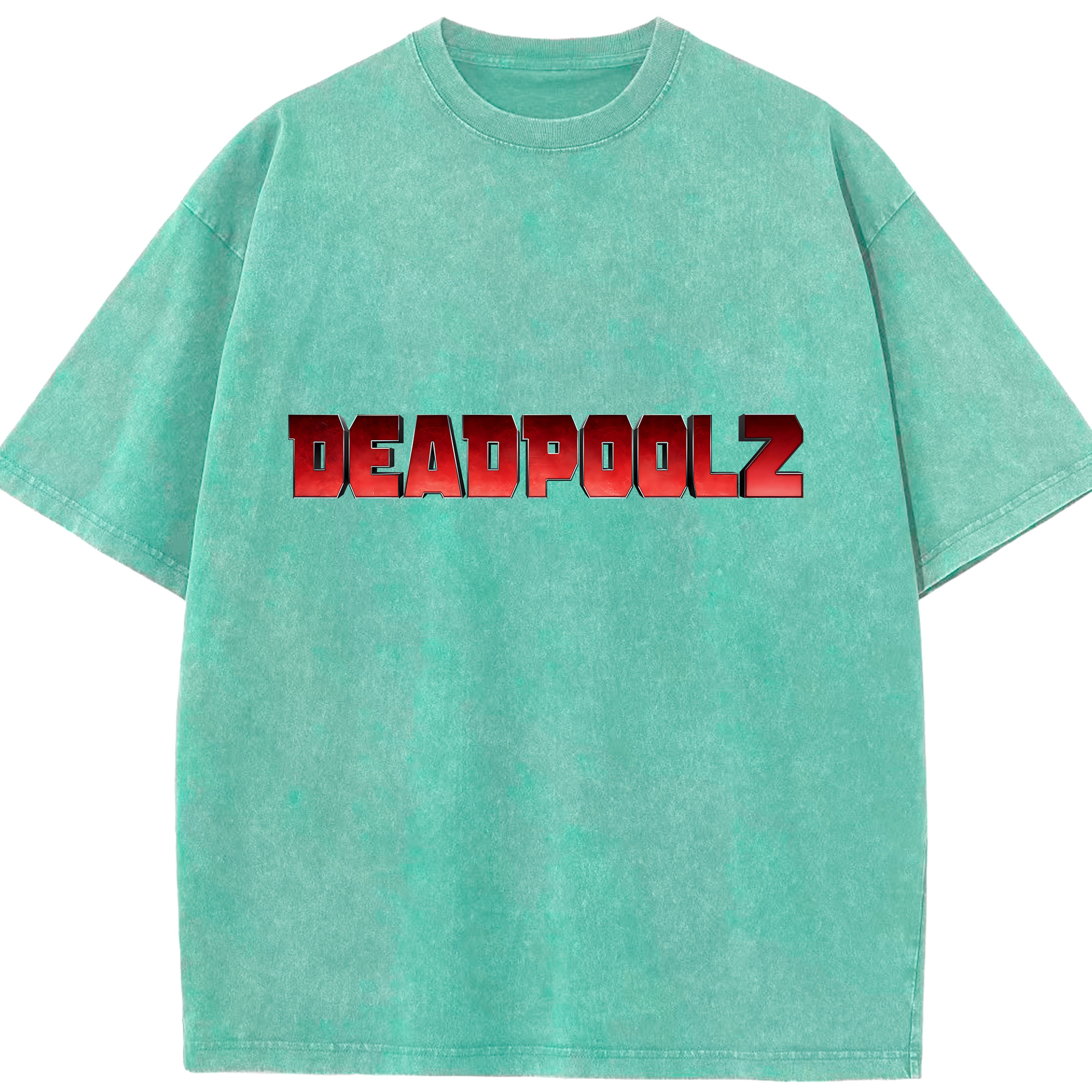 （画像用） Deadpool デッドプール 綿100% ヴィンテージ風 半袖Tシャツ（フロントプリント）